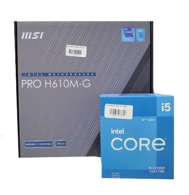 KIT UPGRADE  I5 12400F +  MSI PRO H610M G DDR5

