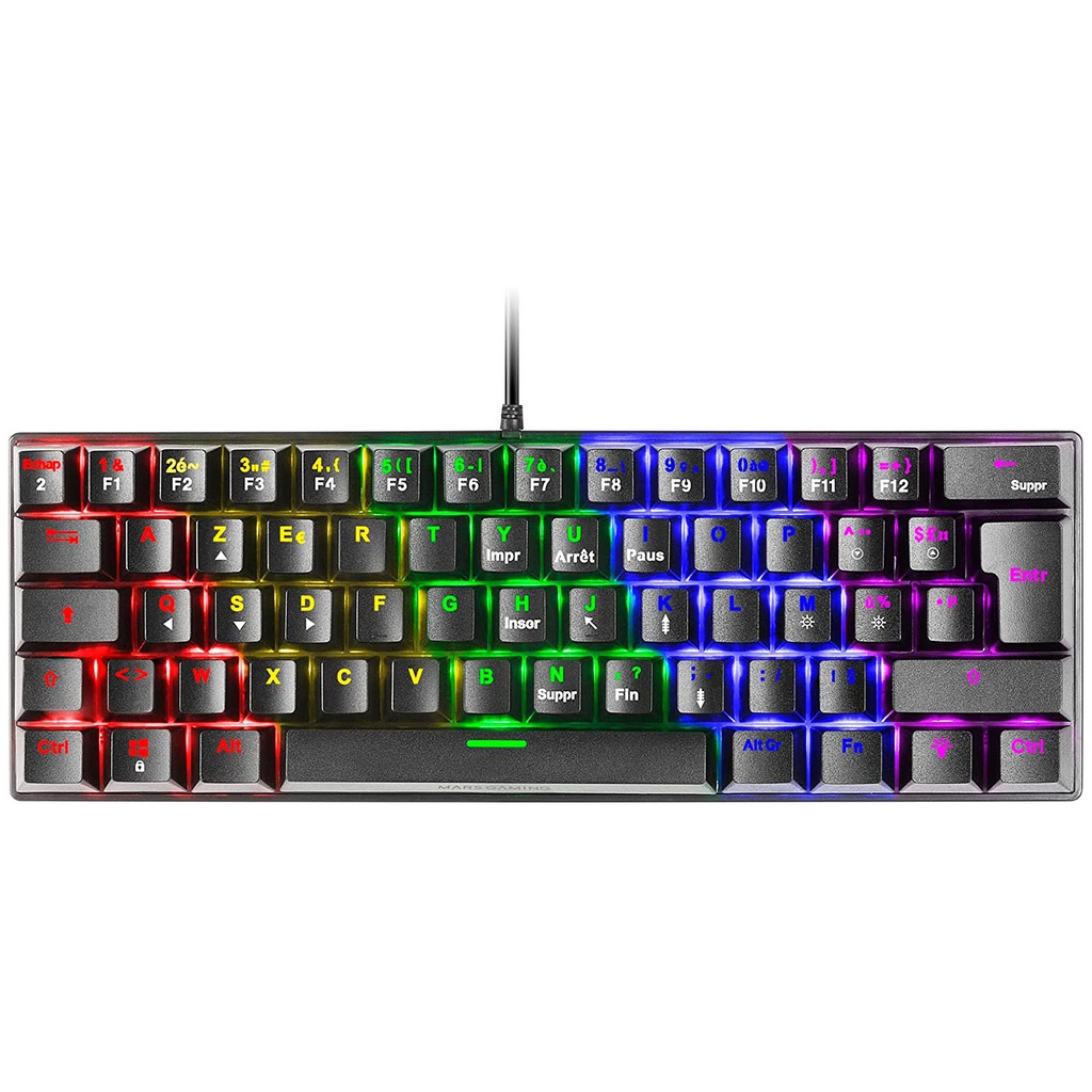 CLAVIER MARS GAMING MK60 RED SWITCH
